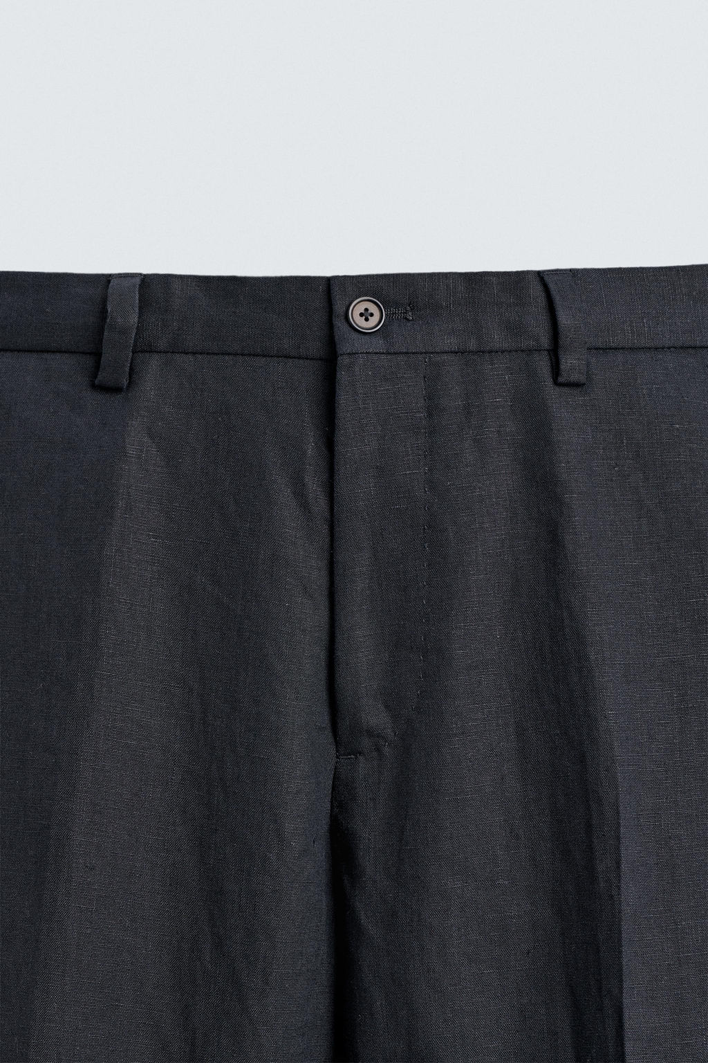 PANTAL?N TRAJE 100% LINO / Marino - Zara фото 8