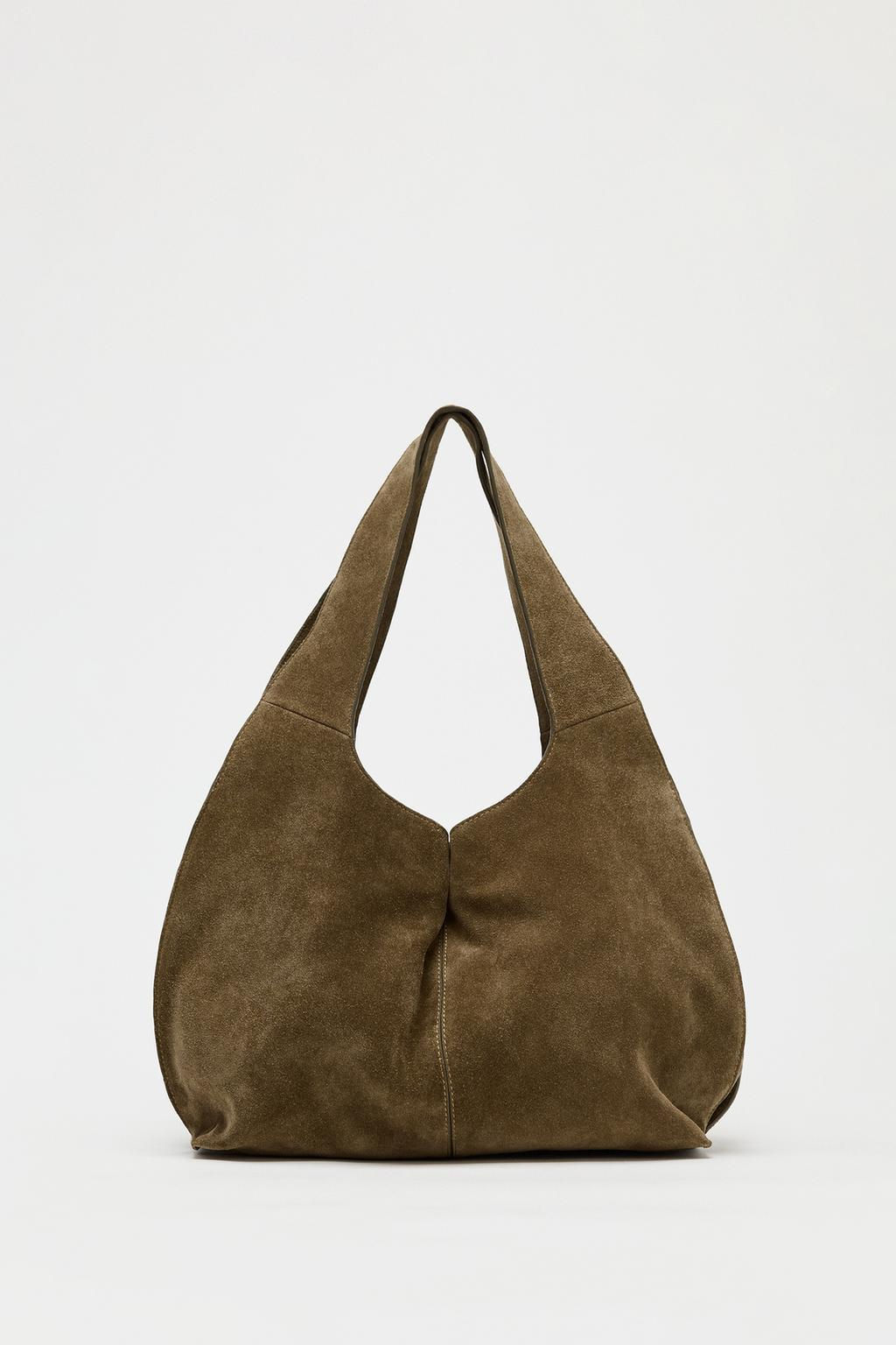 SPLIT SUEDE SHOULDER BAG - Zara фото 4