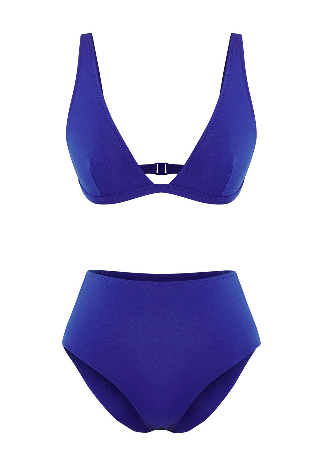 TRENDYOLMILLA Saks Ucgen Yuksek Bel Bikini Tak?m? TBESS25BT00185 фото 7