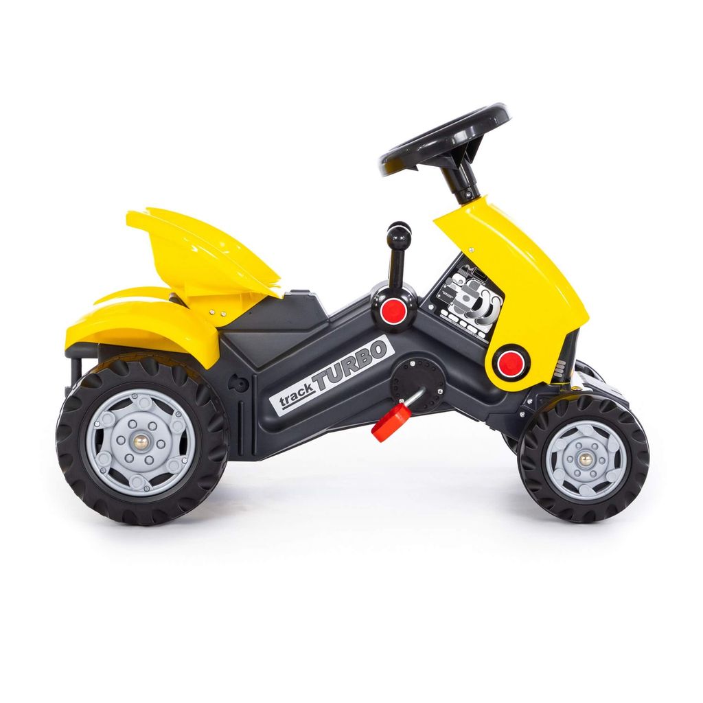 Каталка-трактор с педалями Turbo-2 (жёлтая) - Полесье фото 5