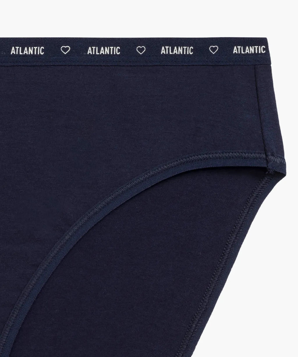 ATLANTIC 3CLP-010 Трусы спорт с высокой посадкой High Sport Leg - набор 3 шт. темно-синий + темно-розовый + розовый  фото 7