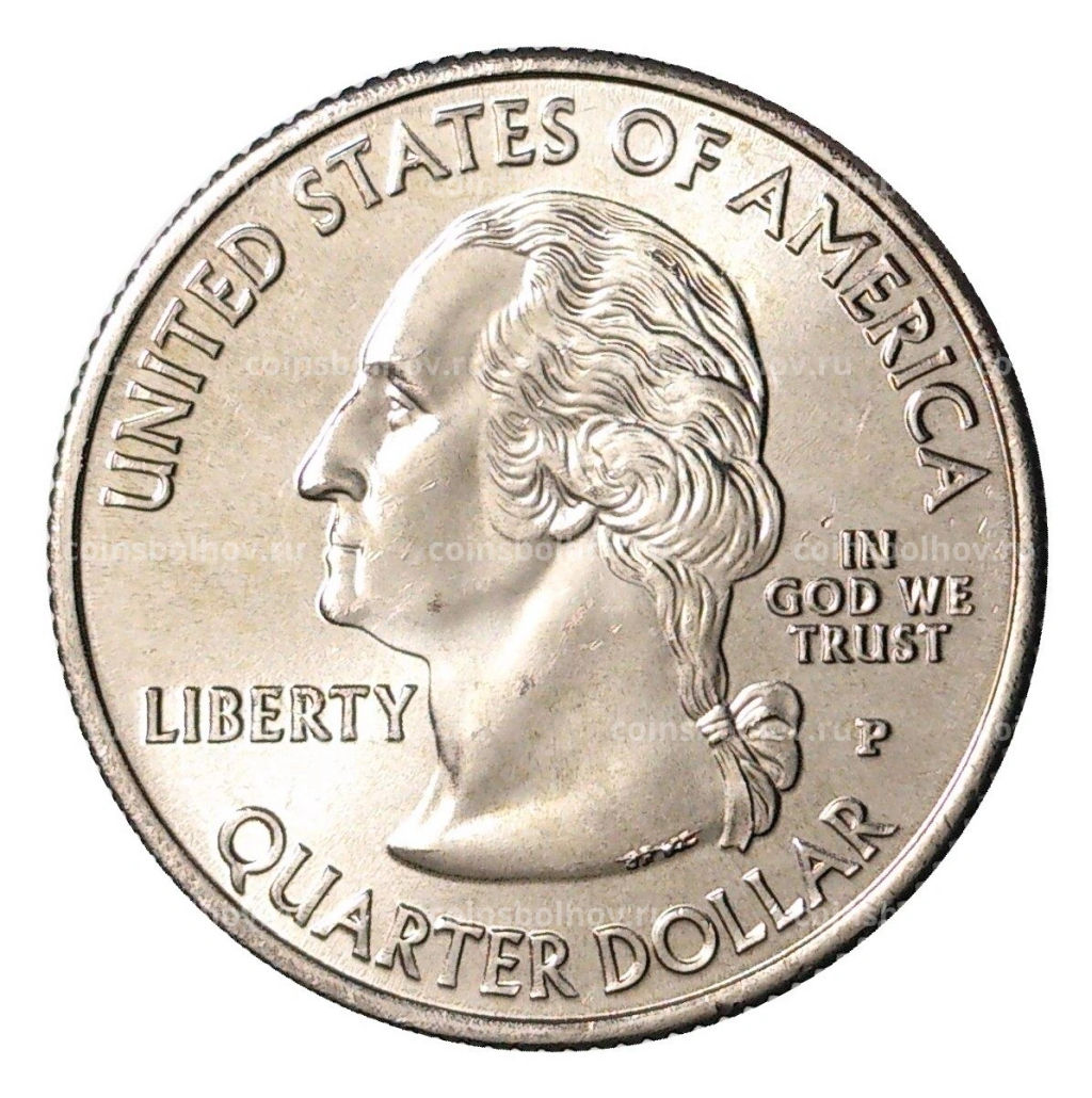 25 центов (1/4 доллара) 2001 года Р США Штаты и территории  Нью-Йорк