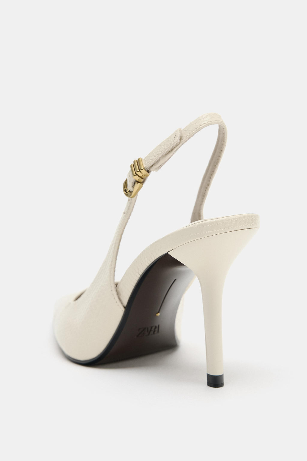 ZAPATO DESTALONADO RELIEVE / Blanco Crudo - Zara фото 7
