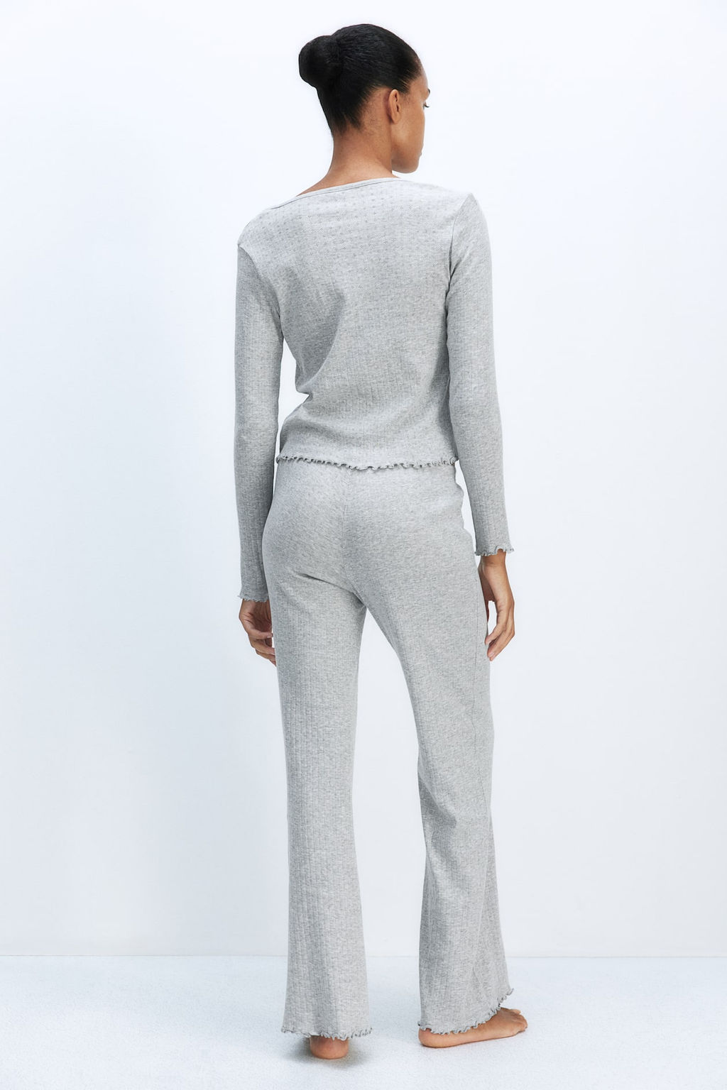Pijama en punto pointelle - H&m фото 3