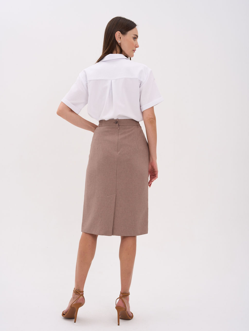 льняная юбка ЛЕН с ВИСКОЗОЙ - Трика фото 3