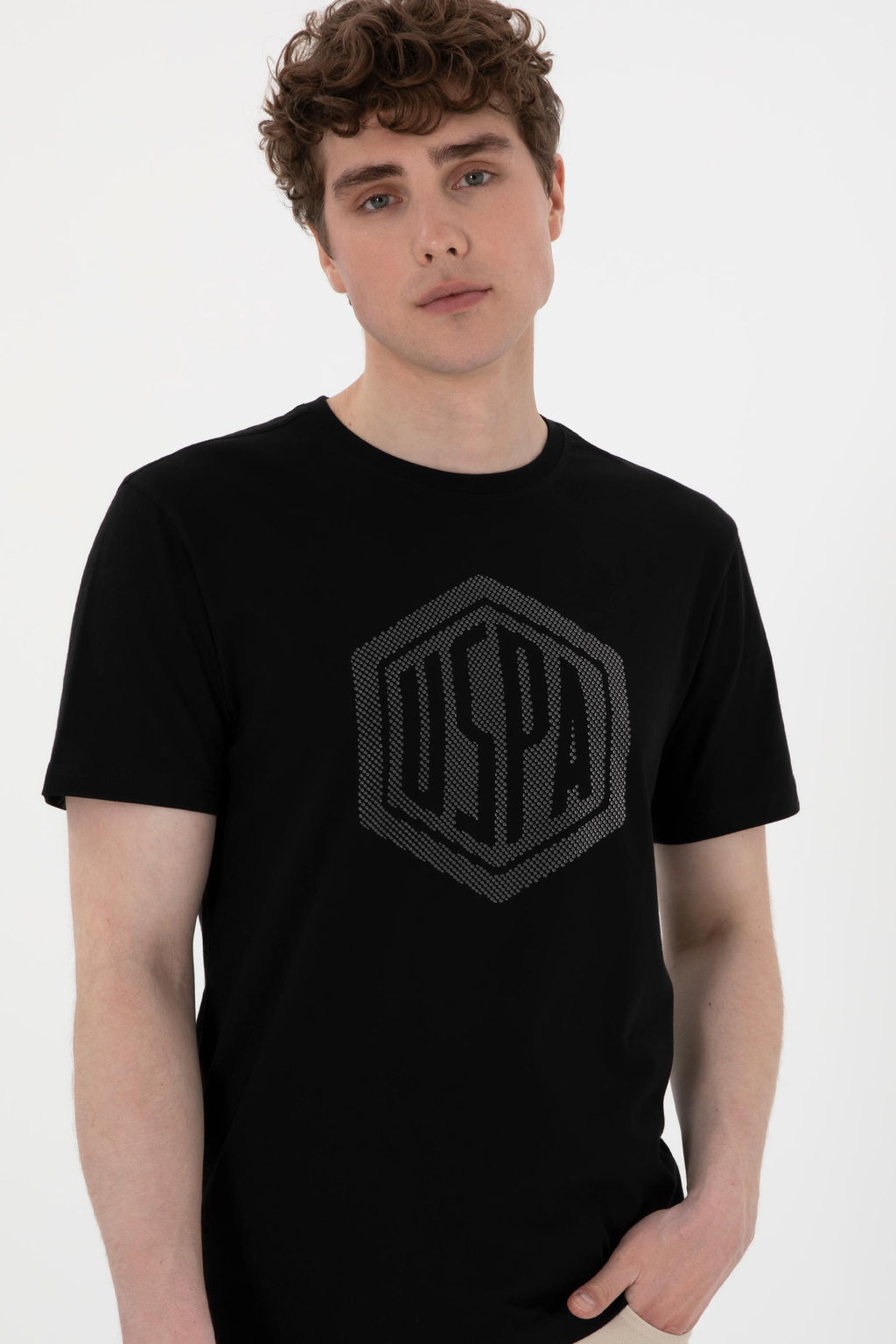 Erkek Regular Fit Bisiklet Yaka Siyah Ti__rt Sepette S_rpriz _ndirim - U.s. polo assn фото 3