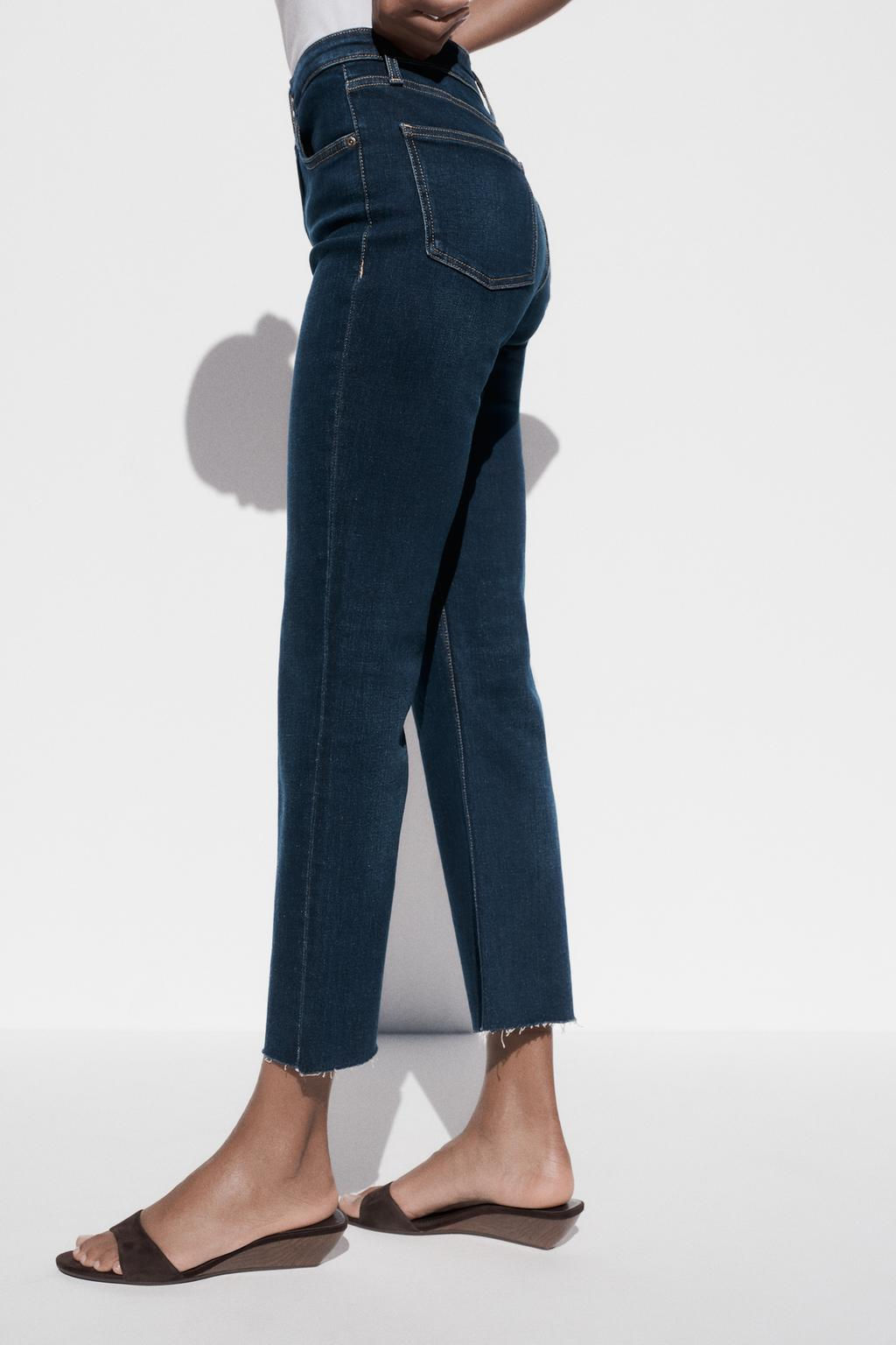 TRF CROPPED FLARE HIGH-WAIST JEANS - Zara фото 29