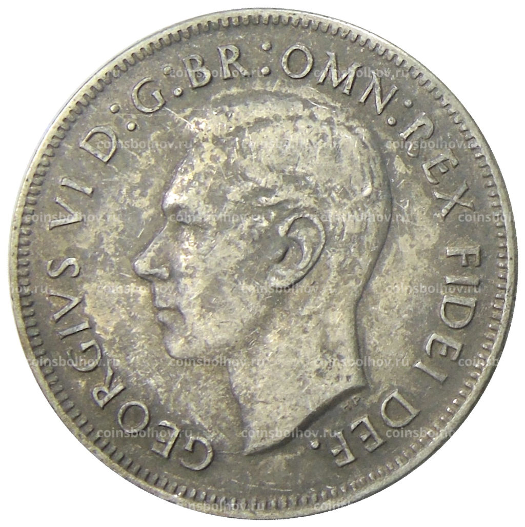 1 флорин (2 шиллинга) 1951 года Австралия  50 лет Федерации