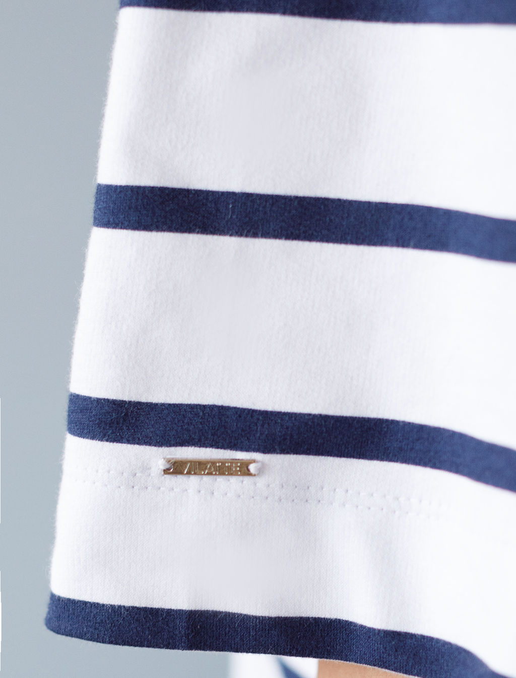 Свободная футболка из хлопкового футера с эластаном