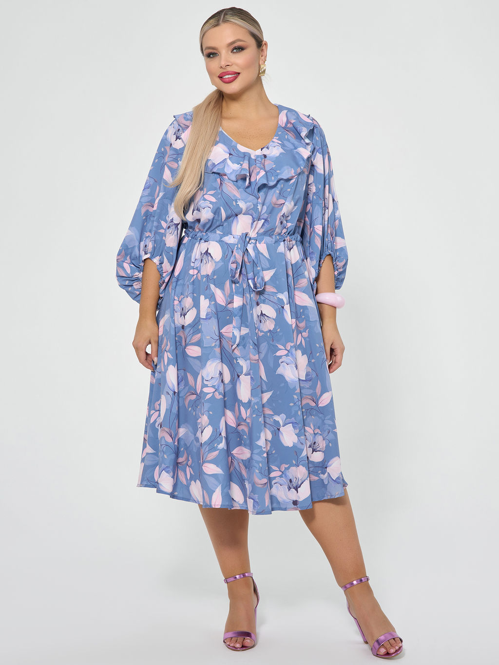 Платье 0327-1п синий - Dora фото 40