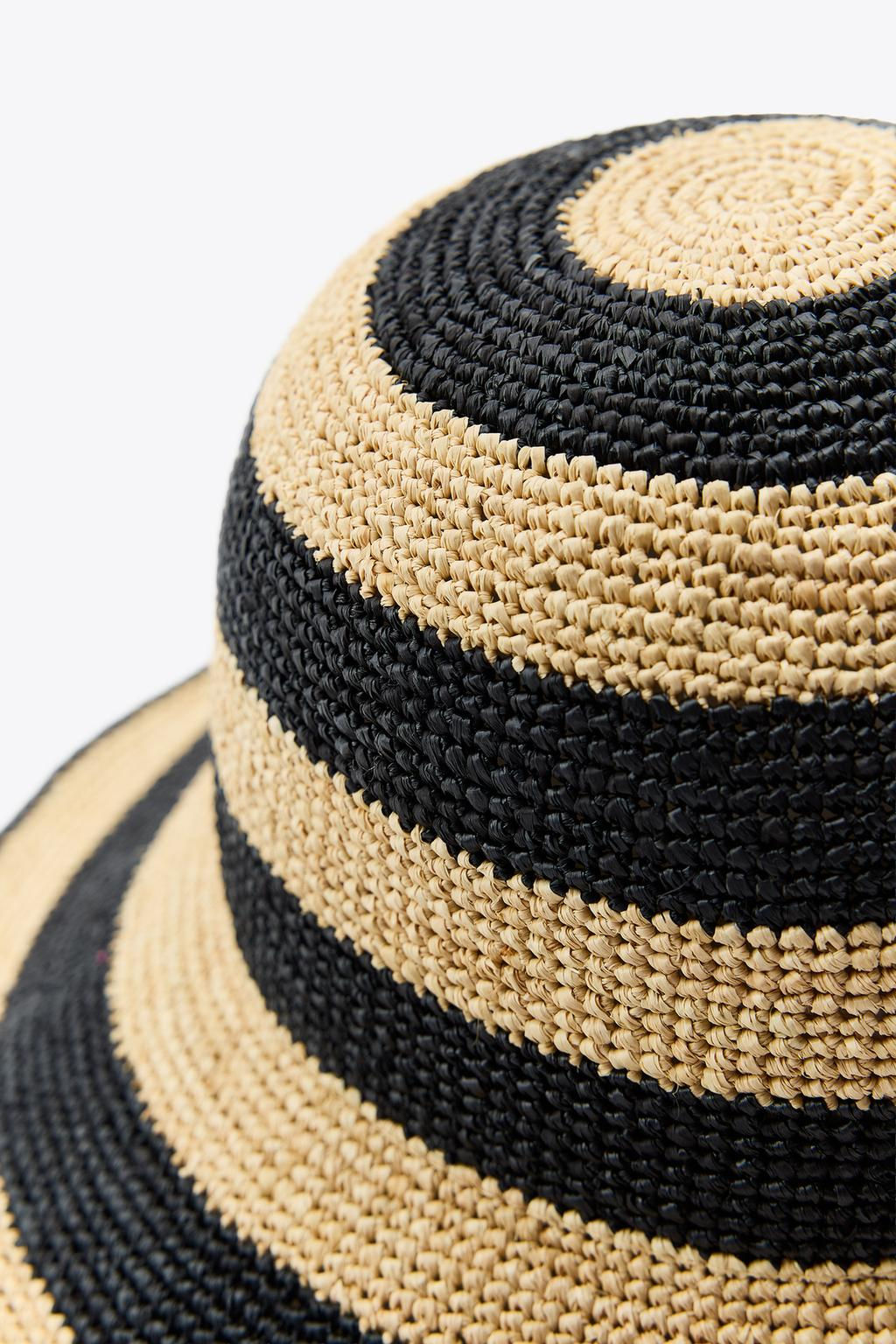STRIPED BUCKET HAT - Zara фото 4