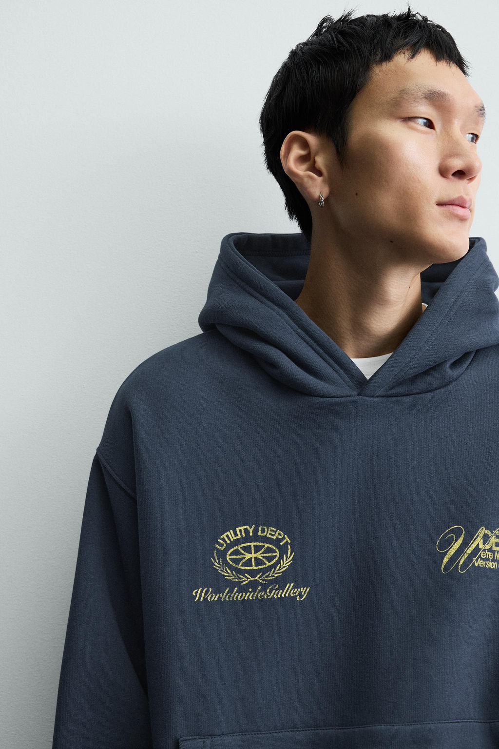 WASHED PRINTED SLOGAN HOODIE - Zara фото 6