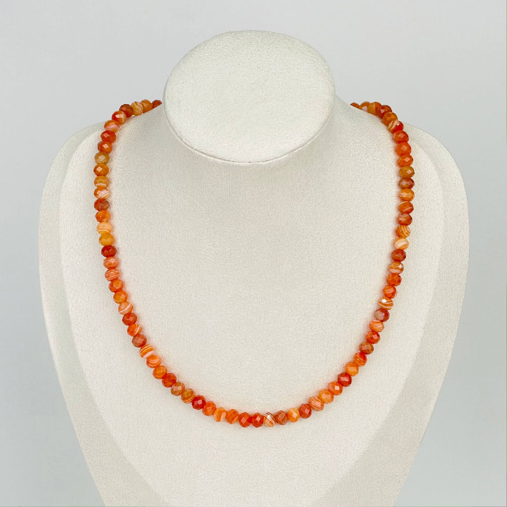 Колье из Сардоникса 45 см +