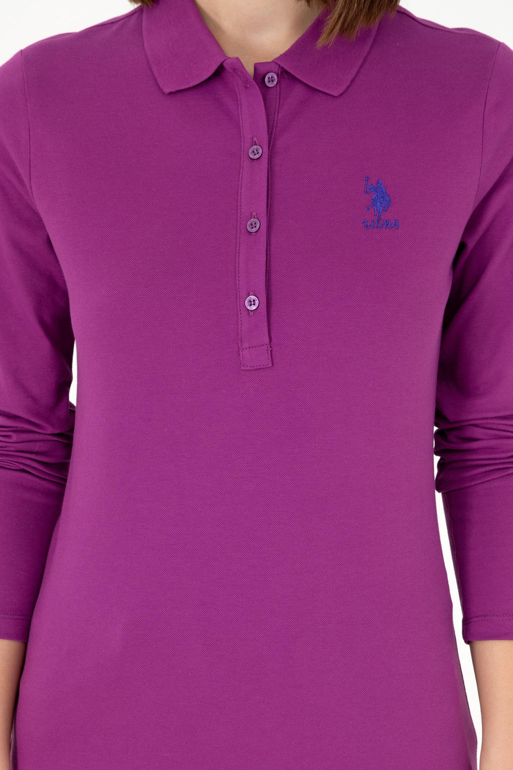 Женский фиолетовый базовый свитшот Неожиданная скидка в корзине - U.s. polo assn фото 6