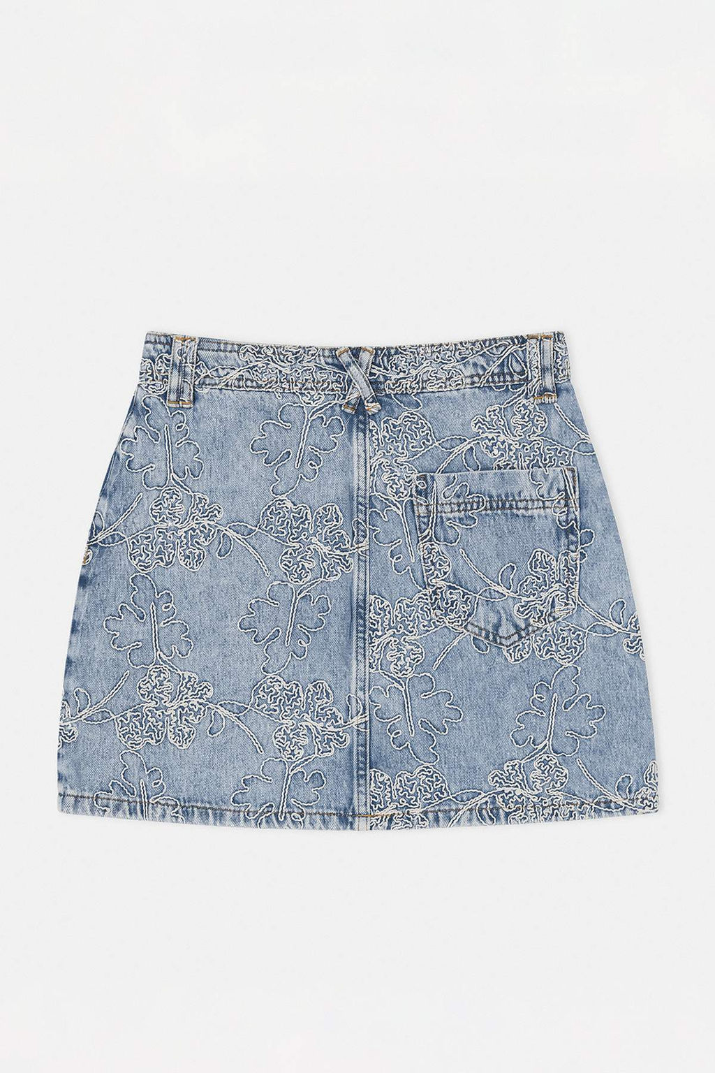 Limited Edition Mavi Desenli Mini Denim Etek TWOSS26ET00126 - Trendyolmilla фото 7