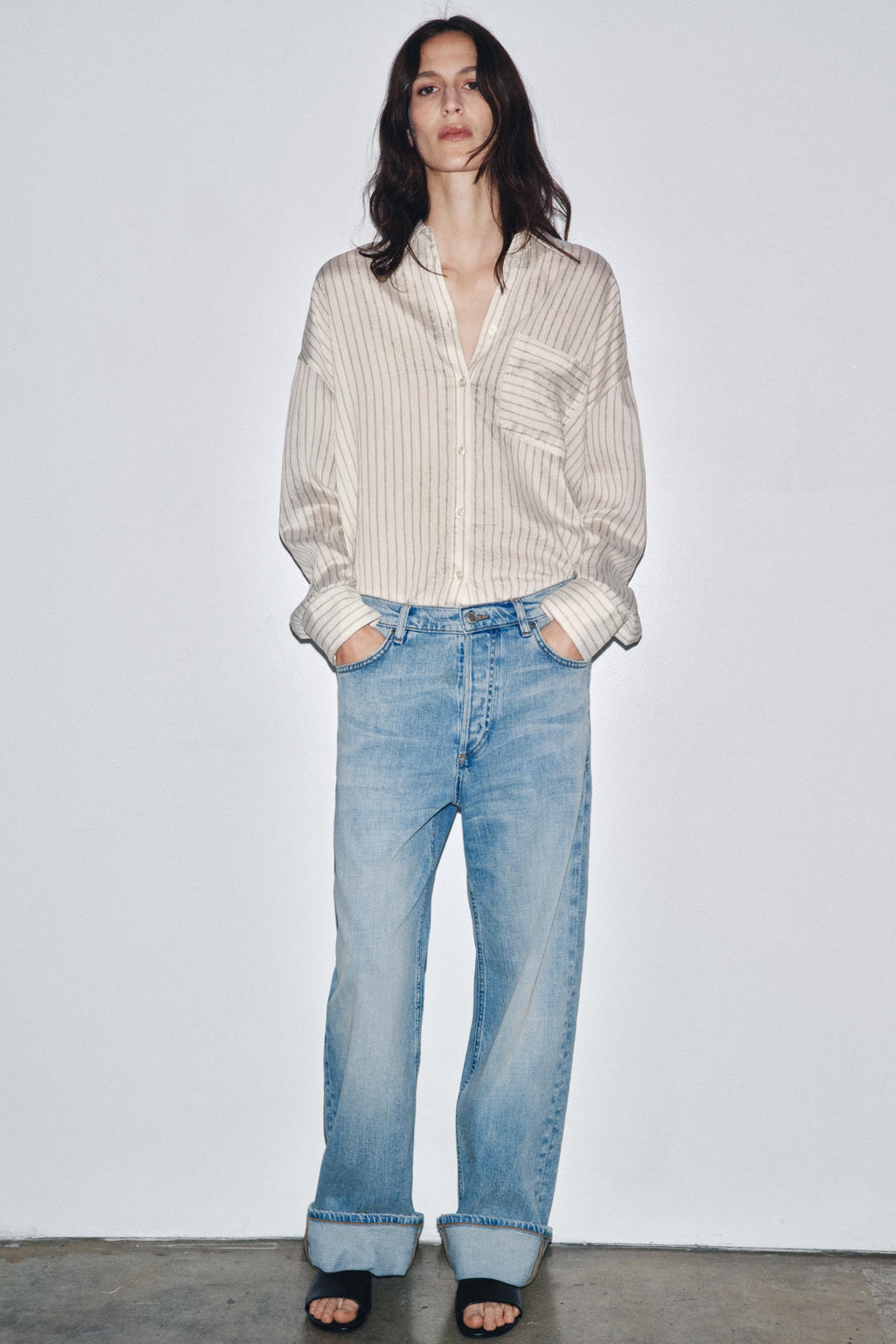 ZW COLLECTION BAGGY LOW-RISE JEANS - Zara фото 13