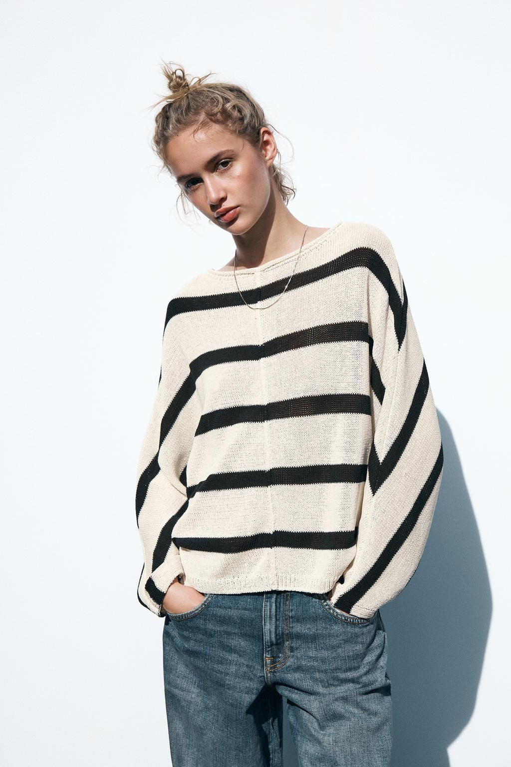 STRIPED KNIT SWEATER - Zara фото 2