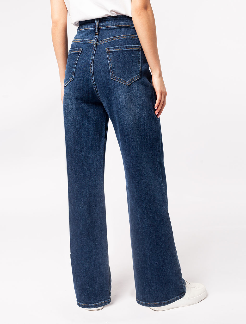 VILATTE / Джинсы трубы с высокой посадкой  фото 4