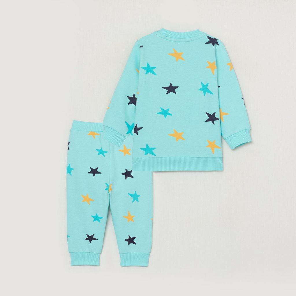 CRB wear/CWNB 90054-49-289 Комплект для мальчика (джемпер, брюки), светло-бирюзовый/Ex.Cherubino фото 3