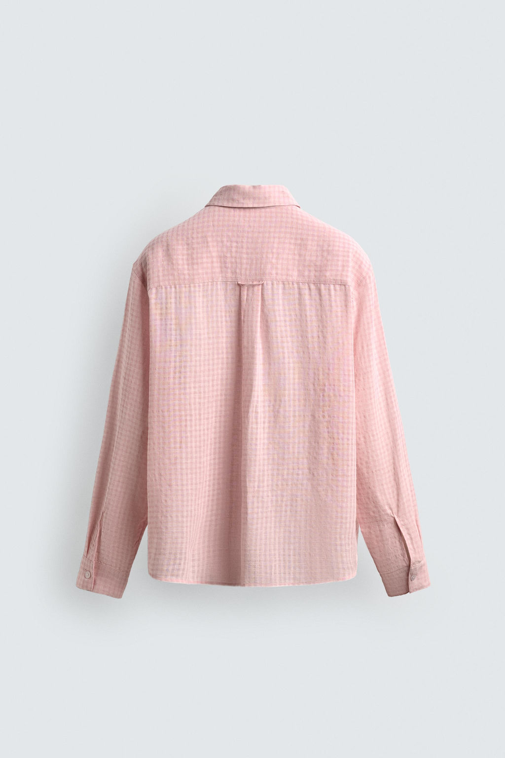 CAMISA FLUIDA CUADROS / Rosa pastel - Zara фото 10