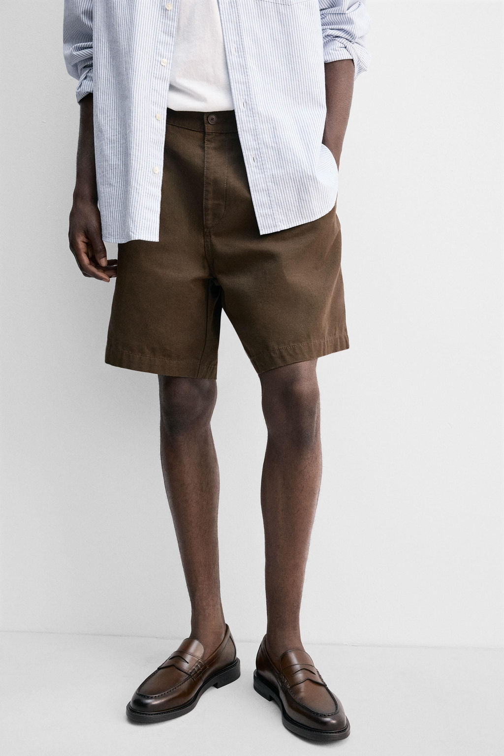 LEATHER PENNY LOAFERS - Zara фото 3
