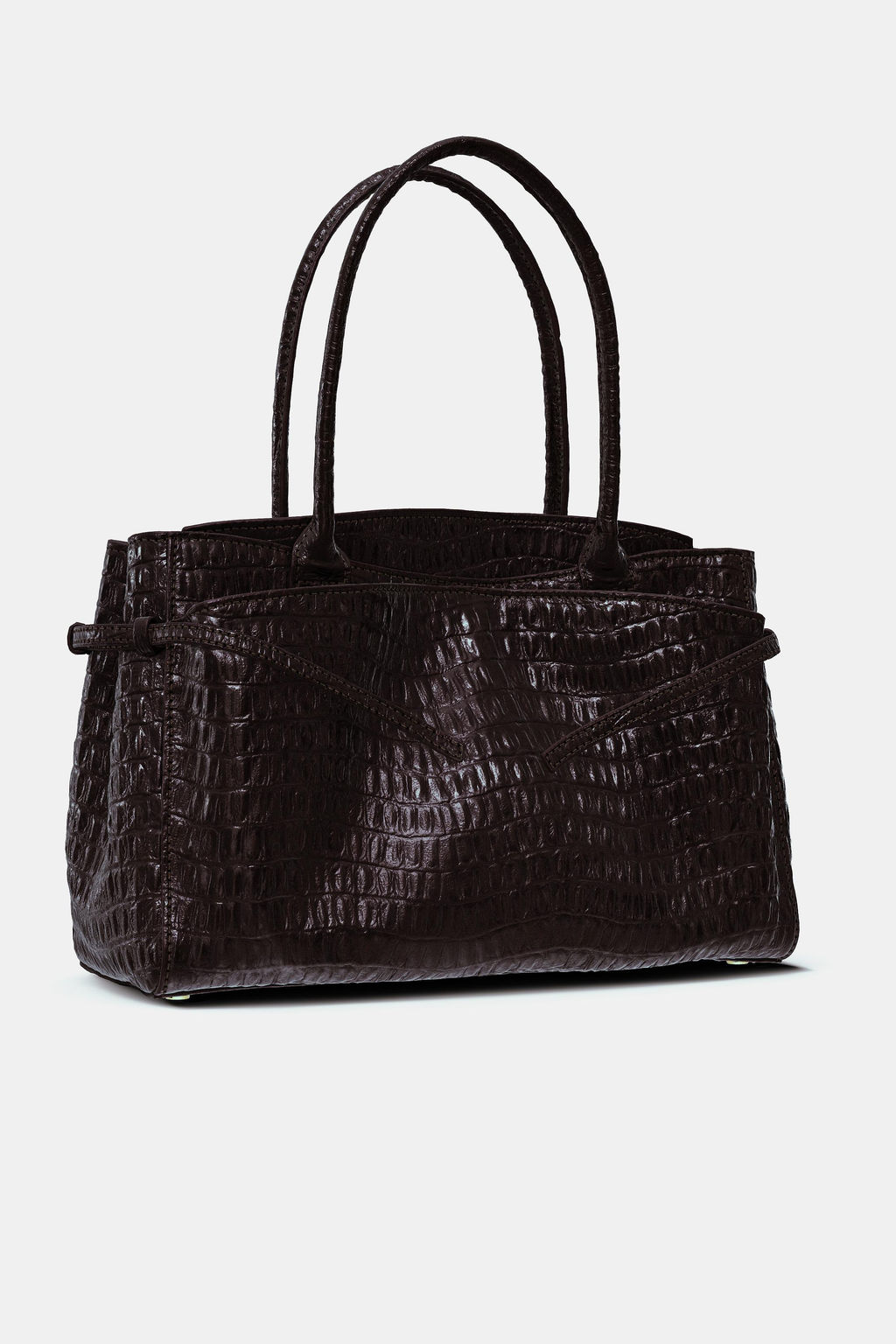 EMBOSSED LEATHER CITY BAG - Zara фото 8