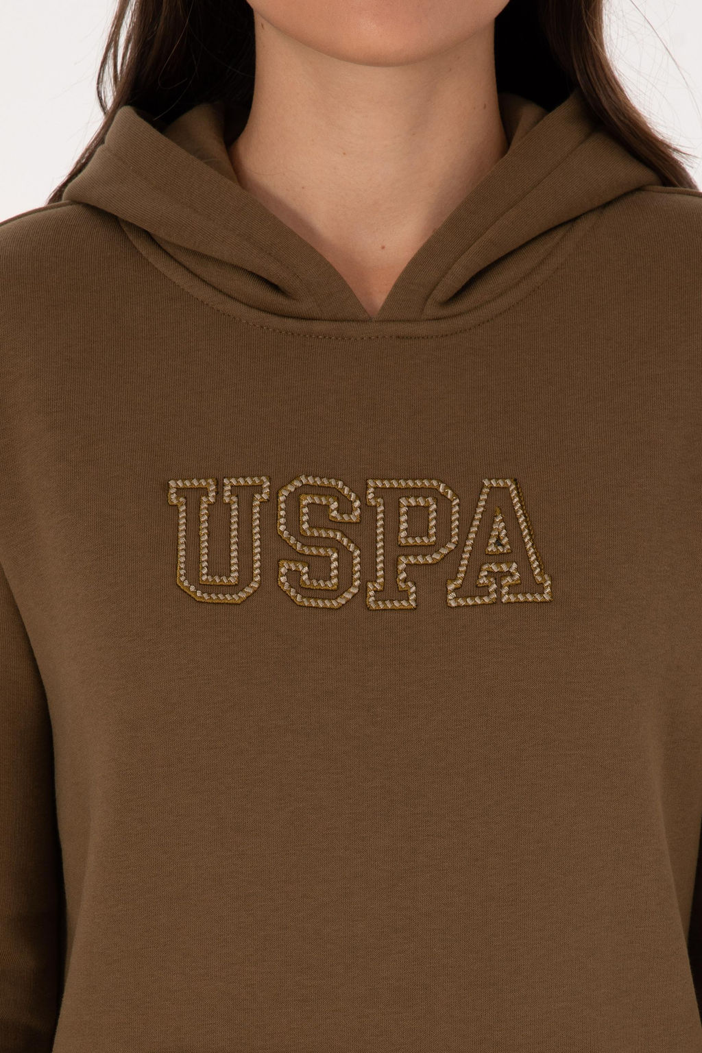 Kad_n Haki Basic Sweatshirt Sepette S_rpriz _ndirim - U.s. polo assn фото 6