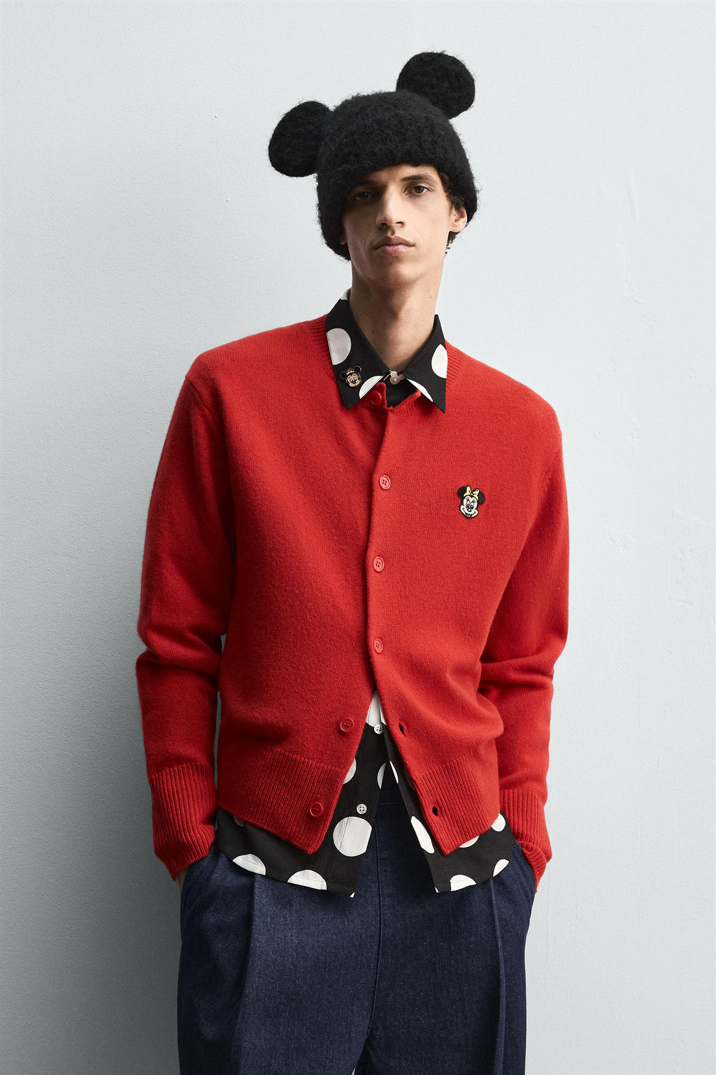 MINNIE MOUSE PATCH CARDIGAN HARRY LAMBERT FOR ZARA X DISNEY  фото 2