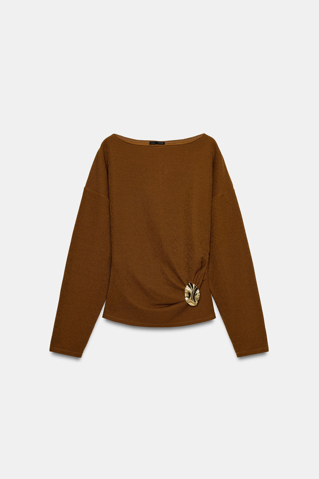 TEXTURED TOP WITH BUCKLE - Zara фото 14