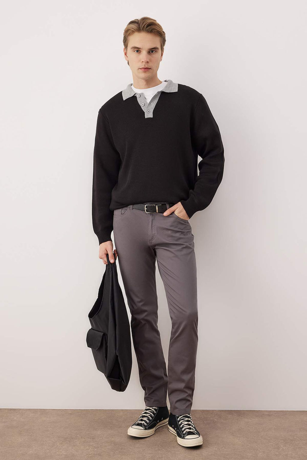 Haki Erkek Dokulu Kumas Pantolon TMNAW26PL00027 - Trendyolmilla фото 13