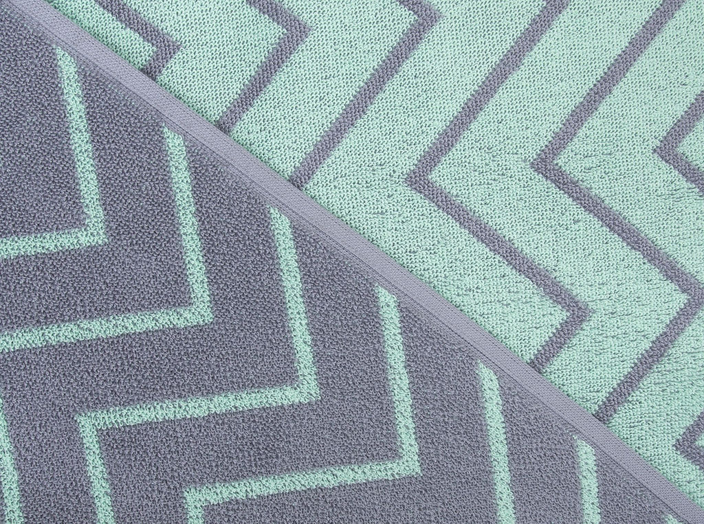 Полотенце махровое 6с102.411ж1 Зигзаг(мятный2) 67х150см