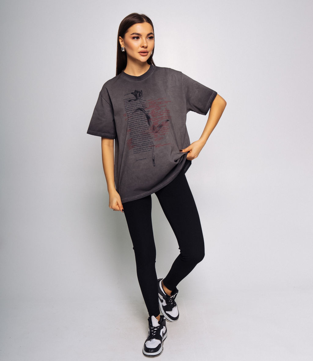 Футболка #КТ10 (11), тёмно-серый - Dommod фото 4