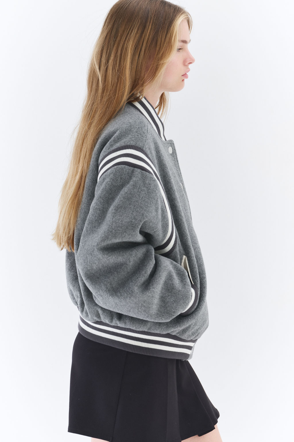 Chaqueta de b?isbol en polar - H&m фото 8