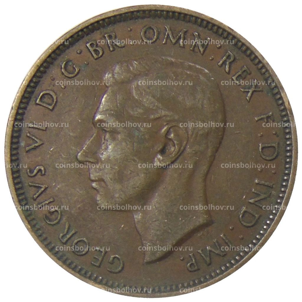 1/2 пенни 1938 года Австралия