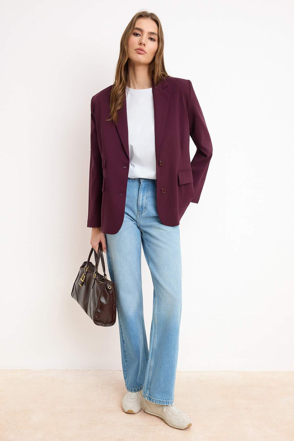 Trendyolmilla Wardrope Essentials  Murdum Cep Detayl? Blazer Ceket | TWOSS26BC00011  фото 3