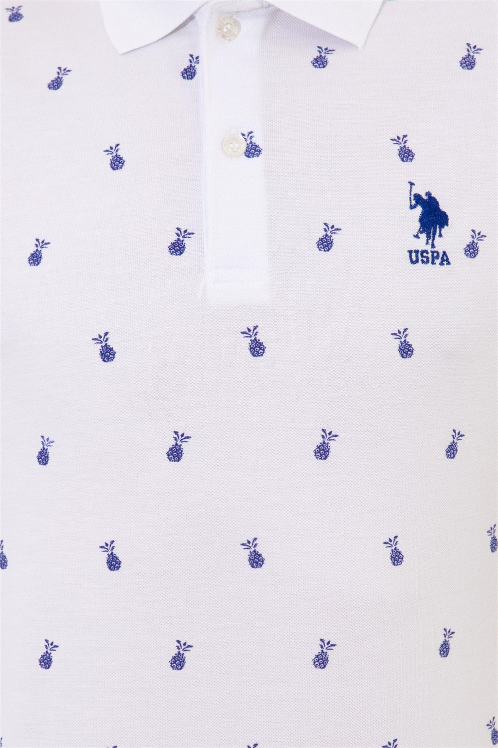 U. S. Polo Assn Мужская белая футболка с воротником-поло - U.s. polo assn фото 12