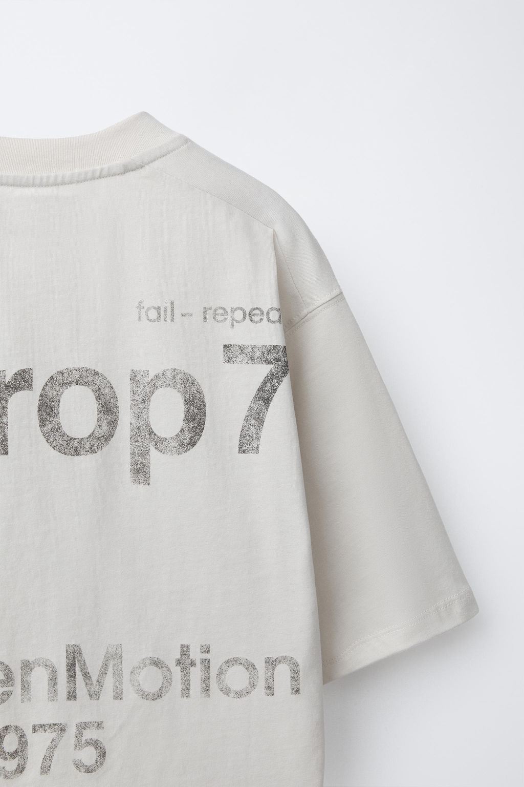 FADED-EFFECT SLOGAN T-SHIRT - Zara фото 4