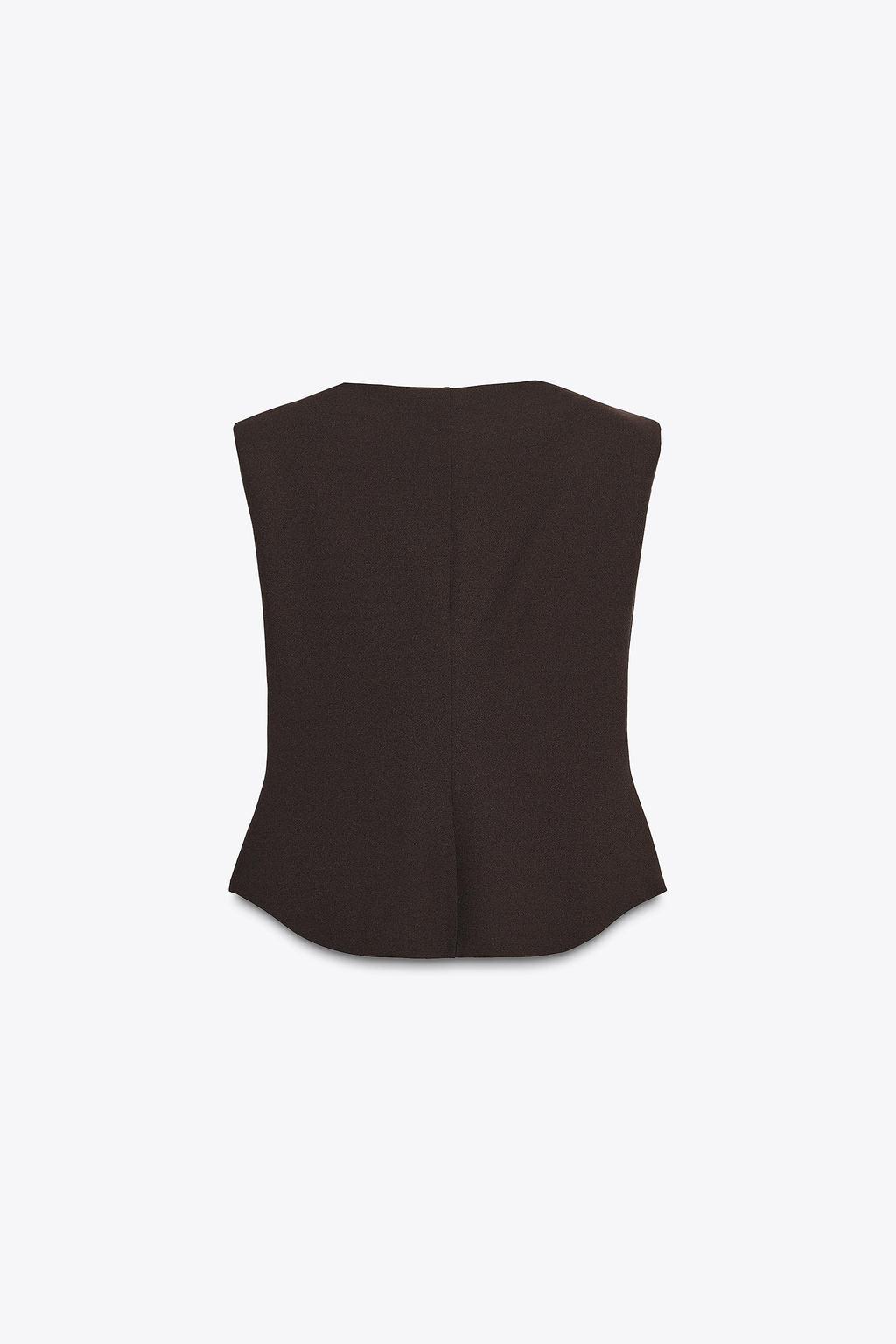 CREPE PEPLUM TOP WITH SHOULDER PADS - Zara фото 6