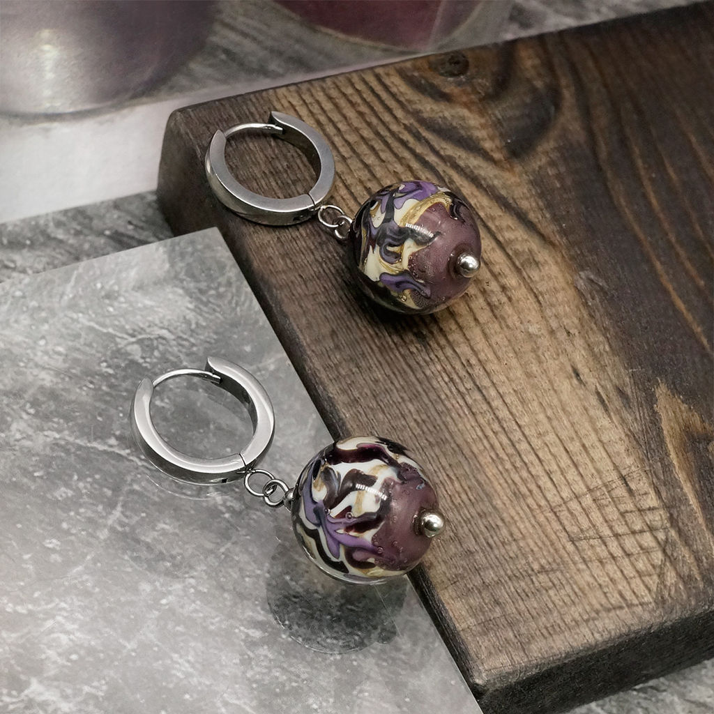 Серьги из муранского стекла MARVELOUS LS3428 - Vloes фото 2