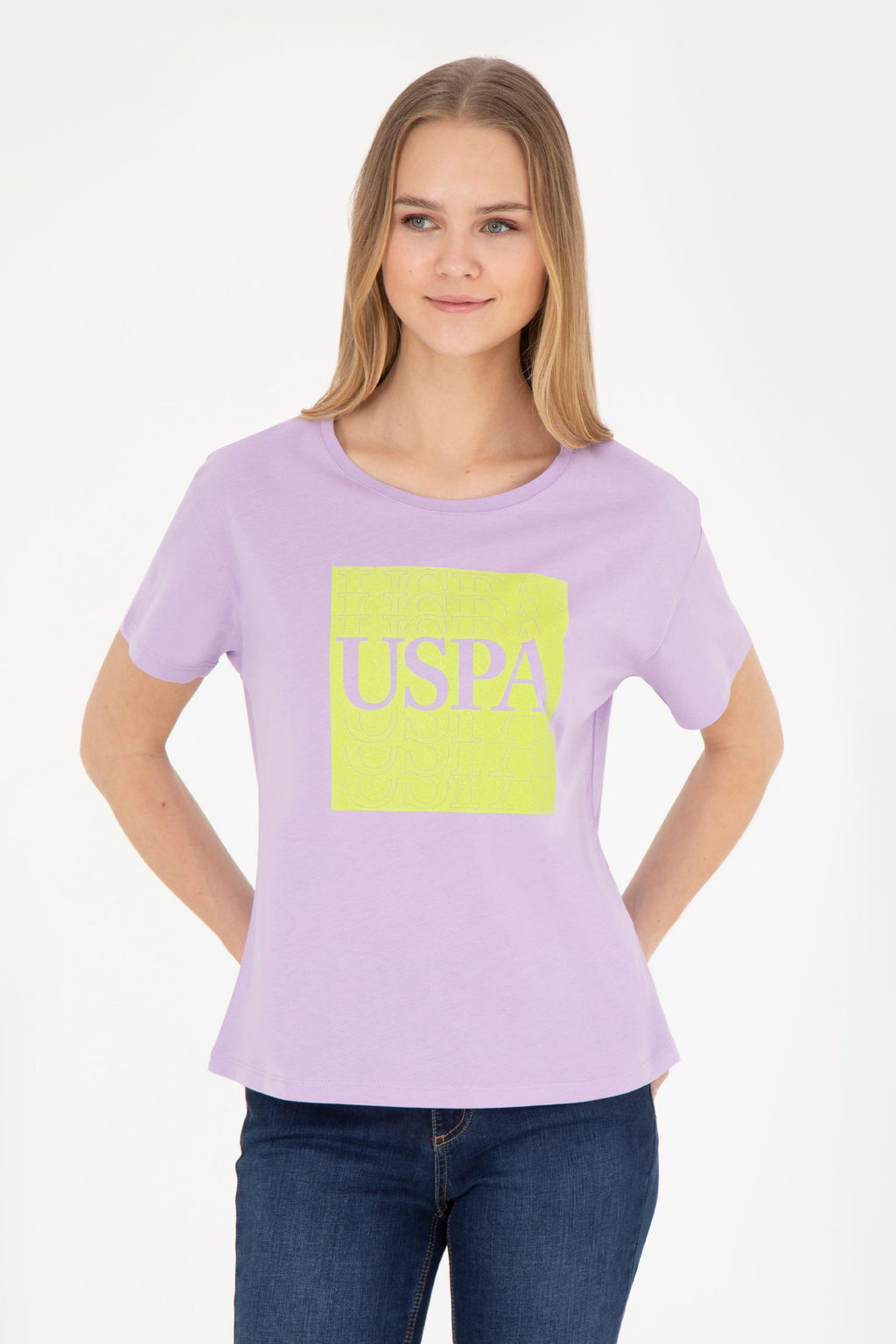 Женская сиреневая футболка - U.s. polo assn фото 16
