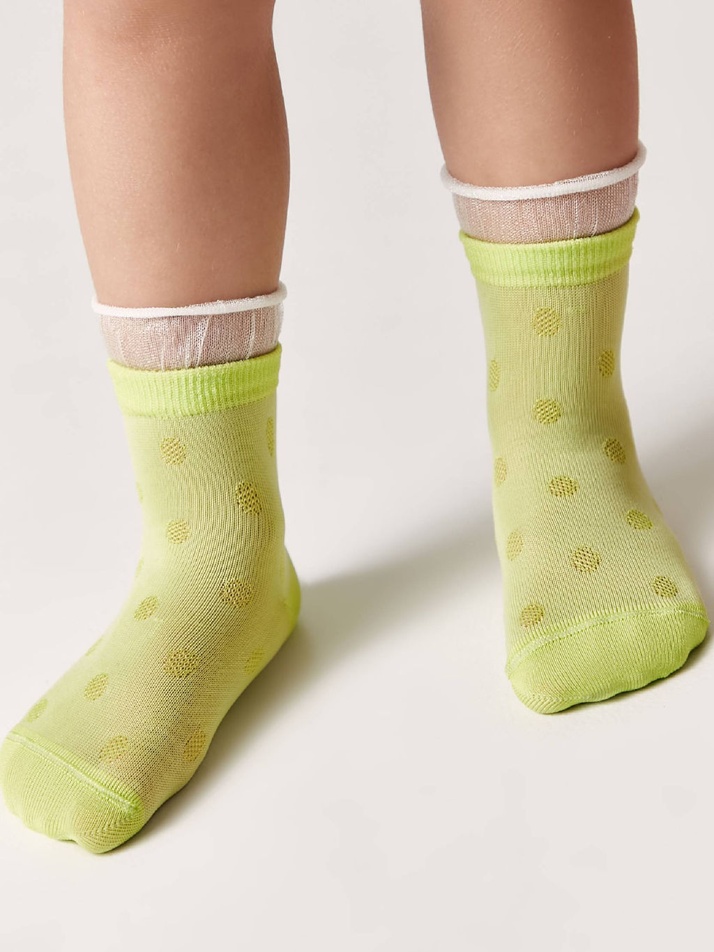 Цена за 2 пары Conte-Kids Носки TIP-TOP из вискозы с рисунками салатовый