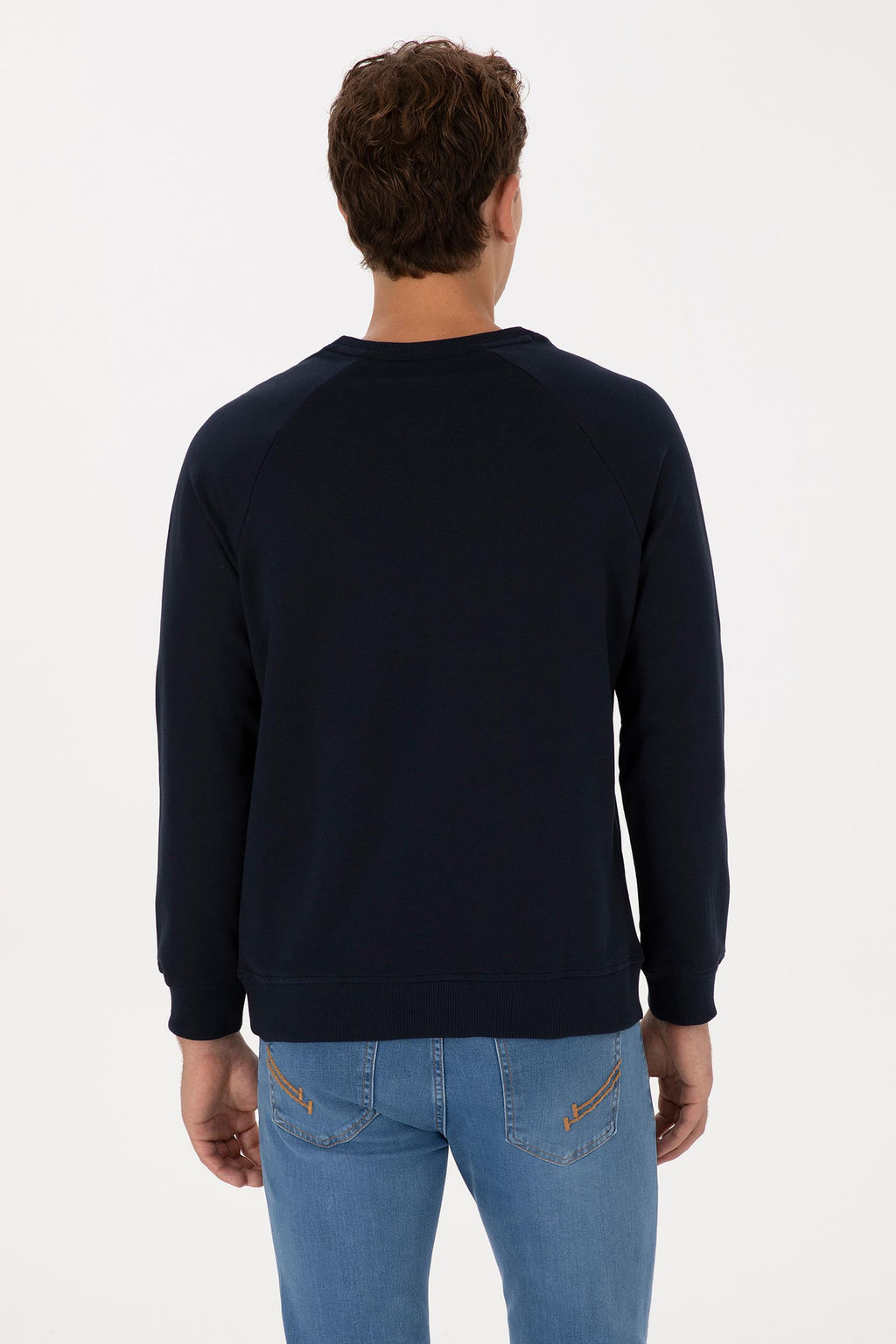 Erkek Lacivert Basic Sweatshirt - U.s. polo assn фото 5