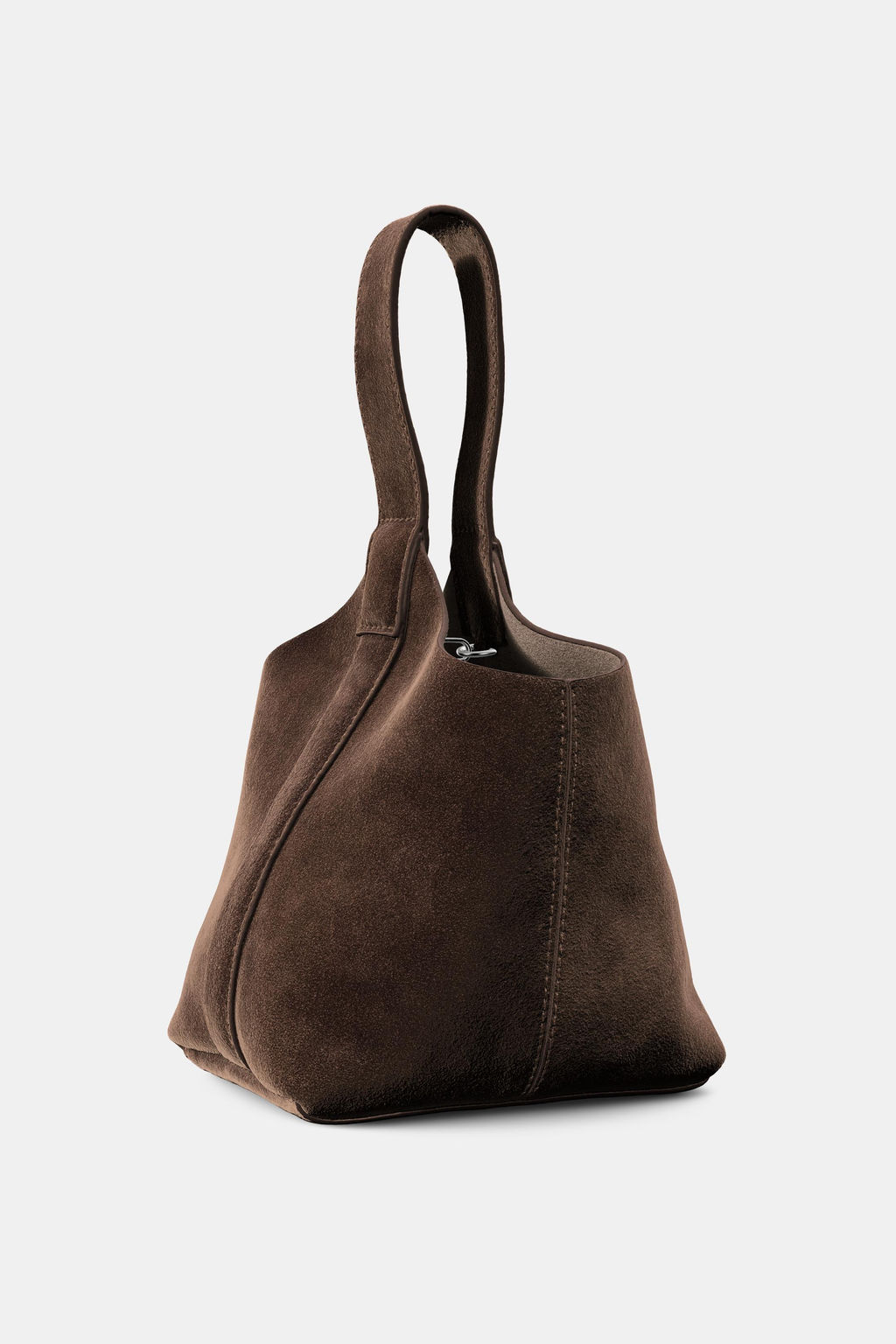 SUEDE MINI BUCKET BAG - Zara фото 4