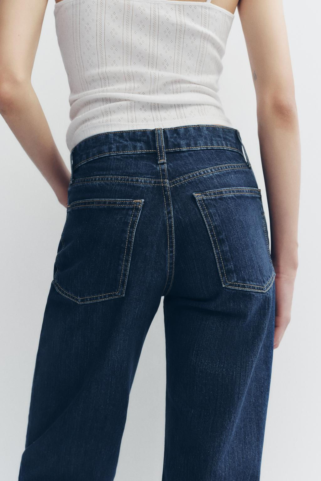 MID-RISE WIDE-LEG TRF JEANS - Zara фото 6