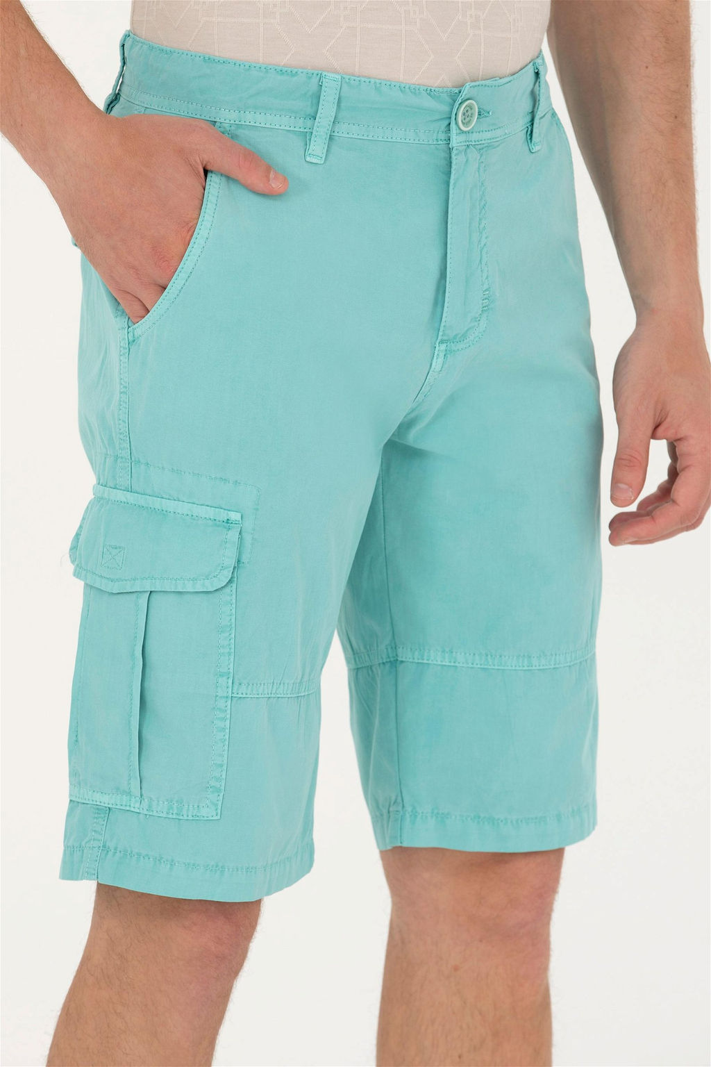 U. S. Polo Assn Мужские мятные тканые шорты - U.s. polo assn фото 5