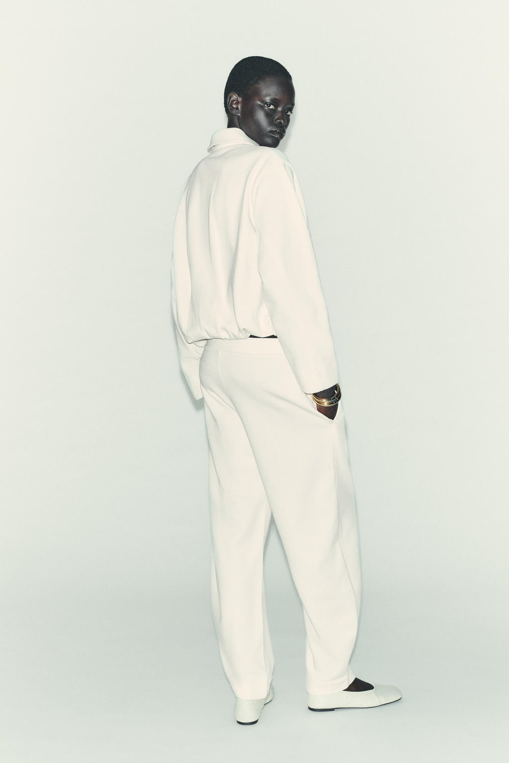 PLUSH TROUSERS WITH BELT - Zara фото 4