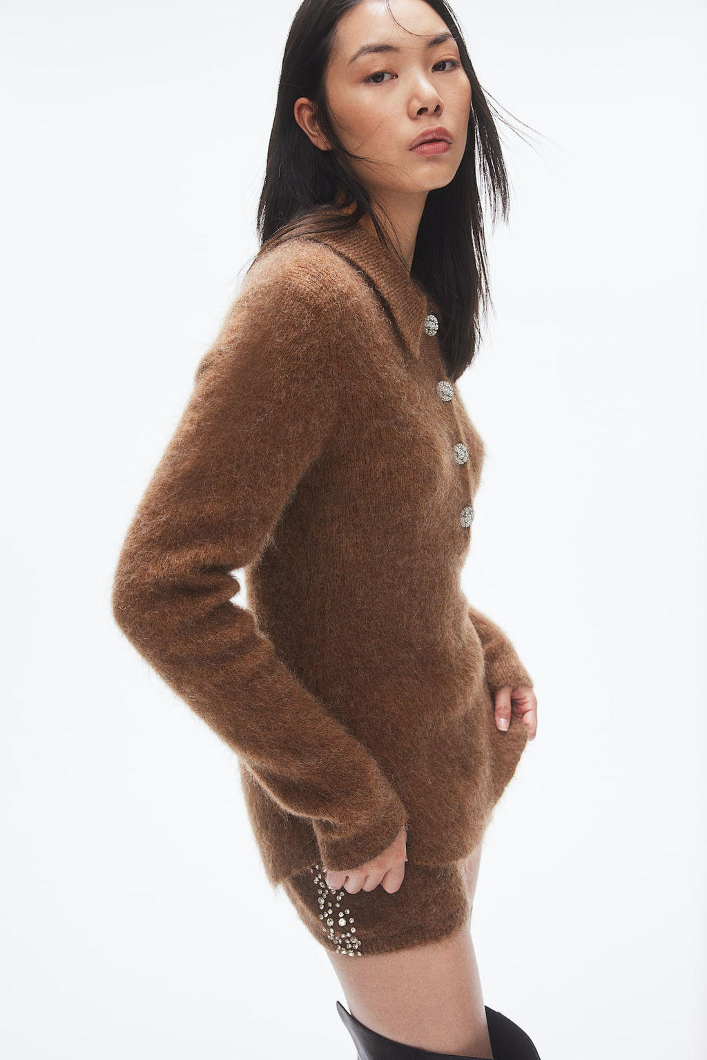 Jersey en mezcla de mohair con cuello - H&m фото 4