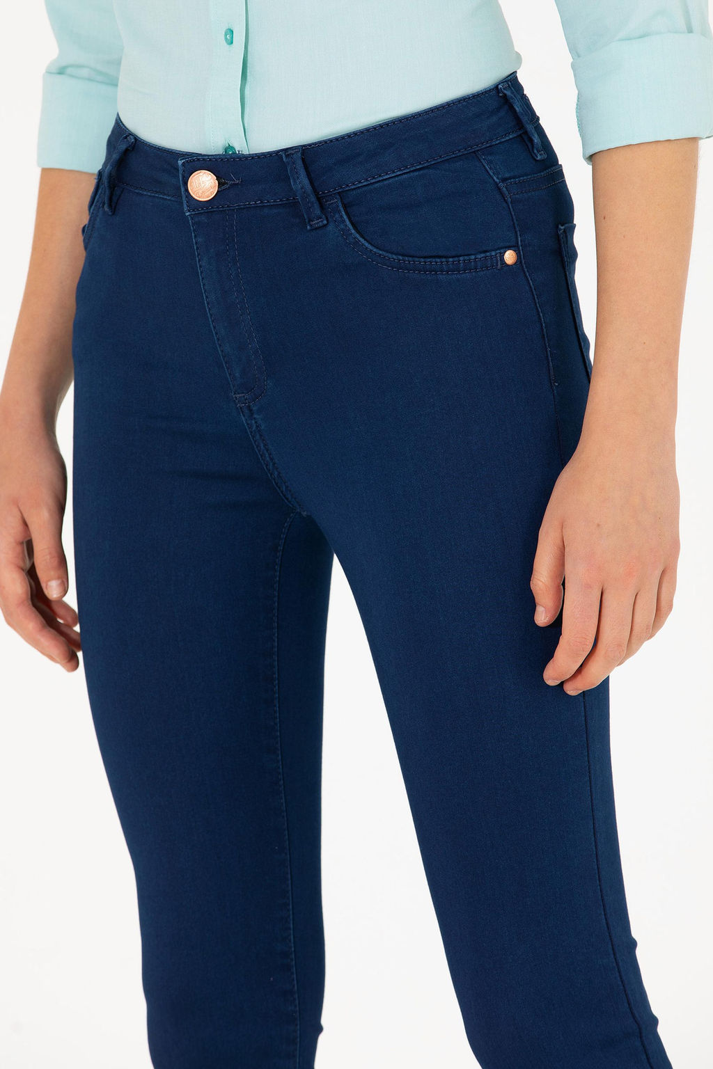 Женские голубые джинсовые брюки - U.s. polo assn фото 6
