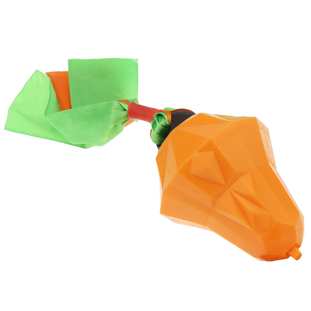 Игрушка для собаки Груша д6,5см h10,5см, резиновая, с пищалкой, с лентами, на картоне, цвета в ассортименте: оранжевый, фисташковый (Китай) - Pet toys фото 2