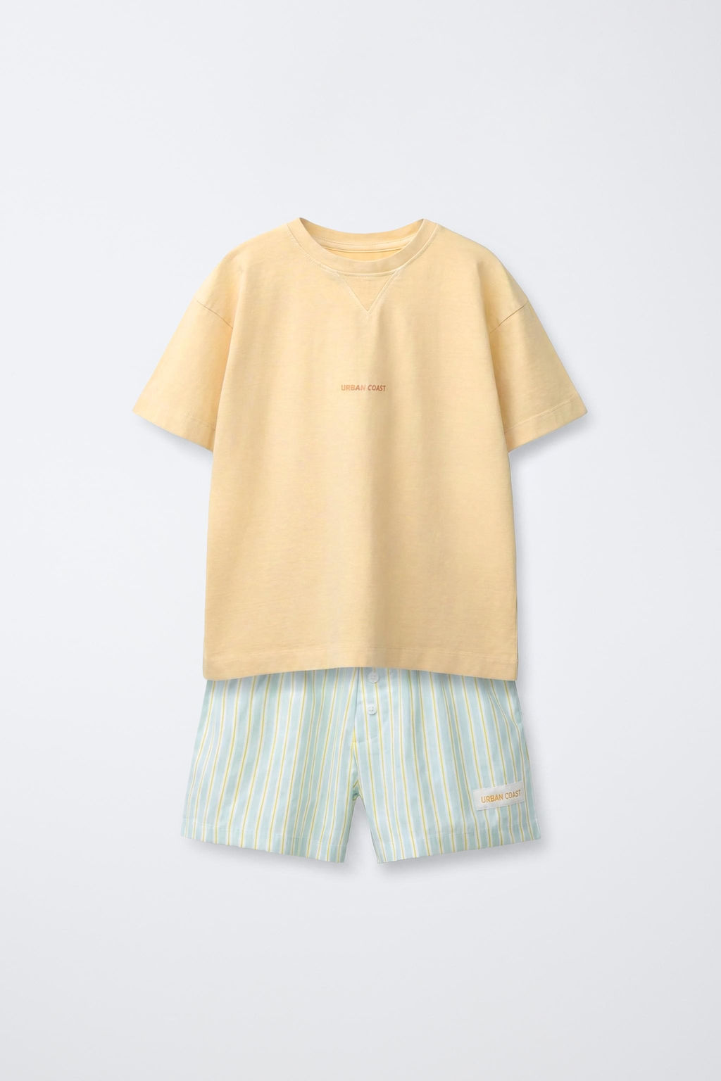 6-14/ PIJAMA COMBINADO RAYAS / Amarillo - Zara фото 2